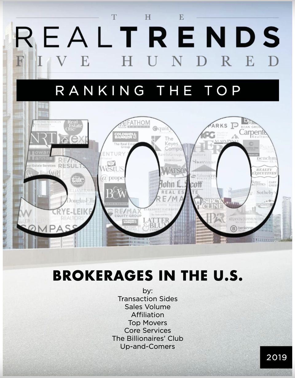 REAL Trends 500 Brokerage Rankings